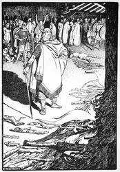 Come Thou Out, Housewife, Called Flosi to Bergthora