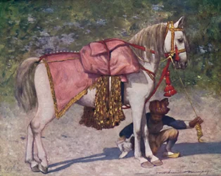 A Famous Led Horse in the Retinue of the Rao of Cutch