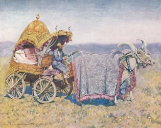 A Native Bullock-cart from Bikanir