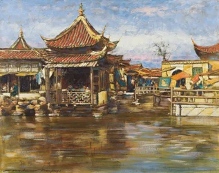 A Tea House, Shanghai, c.1909