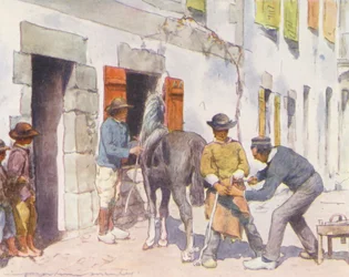 Outside the Smithy, Pont-Aven