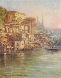 The River Front, Benares, 1905