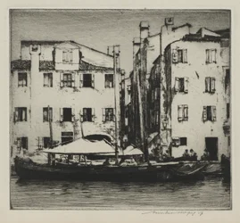 Boats on a Canal, Venetian Island