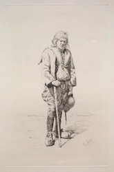 Man with Walking Stick