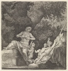 Woman with Three Children