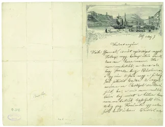 Letter from Mór Jókai to Mária Pulay Jókay