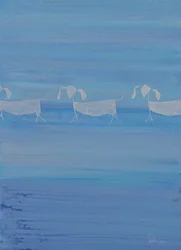 Abstract Blue Dogs
