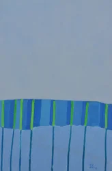 Modern Blue Green Stripes