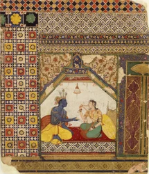 Rama Trying to Justify to Sita his Repudiation of Her