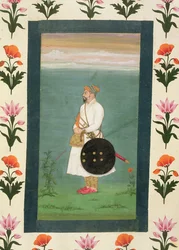 Standing figure of an officer, from the Small Clive Album