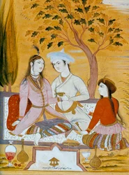 Amorous Couple and a Servant