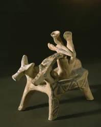 Chariot, from the tomb of Marcopoulo, Attica, Late Heraldic Period IIIA-IIIB, 1400-1200 BC