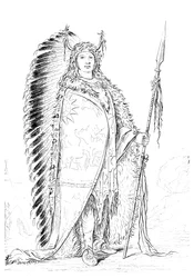 Black Rock, chief of the Nee-caw-wee-gee tribe