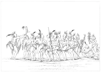 Slave dance, Sac and Fox, Rock Island, Upper Mississippi