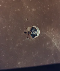 Apollo 11 Command and Service Modules Photographed from the Lunar Module in Orbit, 1969