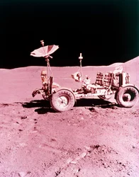 The first Lunar Roving Vehicle, Apollo 15