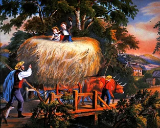 American Country Life: Haying Time- The Last Load