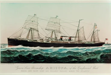 Guion Line Steamship Arizona of the Greyhound Fleet