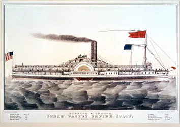 Steam Packet Boat Empire State, Connecting Buffalo and Chicago