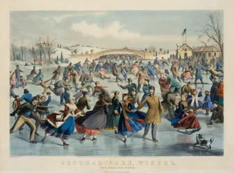 Central Park, Winter – The Skating Pond
