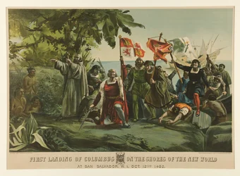 First Landing of Columbus on the Shores of the New World