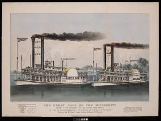 The Great Race on the Mississippi from New Orleans to St. Louis