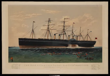 The Iron Steam Ship Great Eastern... Constructed under the direction of I K Brunel...