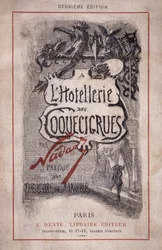 Book “The hotellerie des coquecicrues”. Pencil notes, preface by Theodore de Banville