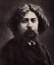 Portrait of Alphonse Daudet (1840-1897), French writer