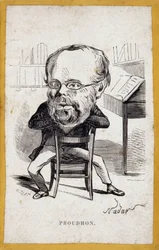 Portraits-charge by Pierre-Joseph Proudhon