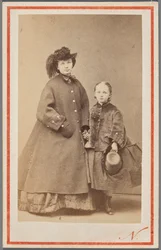 Portrait of Jadwiga Garczyńska, née Pruszak (1834-1917), with her daughter