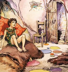 Peter Pan Talking to Tinkerbell