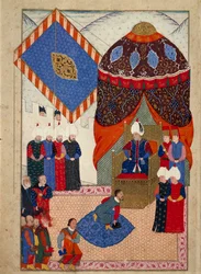 The Reception of the Hungarian Crown Prince, Zsigismond Janos by Suleyman I on 29th June