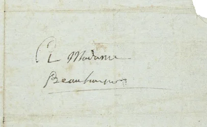 Letter to Josephine de Beauharnais
