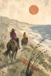 Coastal Horseback Sunset Ride