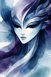 Ethereal Masked Woman