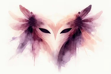 Ethereal Watercolor Owl Mask