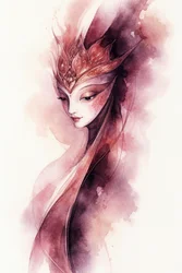 Ethereal Watercolor Portrait