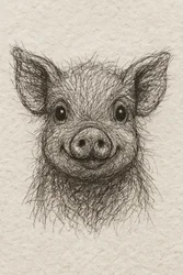 Happy Little Piglet