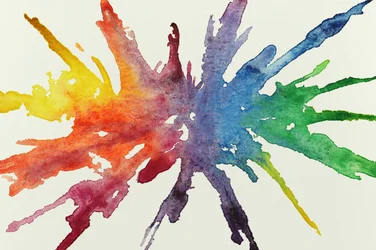 Rainbow Watercolor Splash