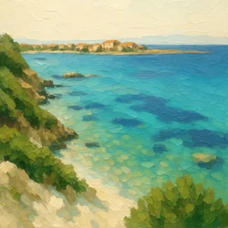 Serene Turquoise Coastline