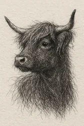 Shaggy Highland Cow
