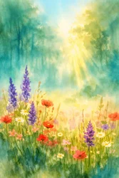 Sunny Wildflower Meadow