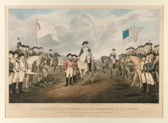 Surrender of Cornwallis at Yorktown, Va. Oct 19, 1781 / From the Original Painting by Colonel Trumbull, Painted by John Trumbull