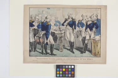 Washington Taking Leave Of The Officers Of His Army