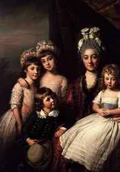 Lady Cooper with Her Family