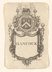 Bookplate of Harvard College (Hancock)