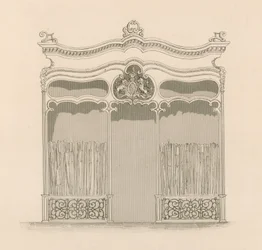 Shop Front in the French Louis XIV Style for Messrs Sangster, Umbrella and Stick Merchants, Regent Street, London