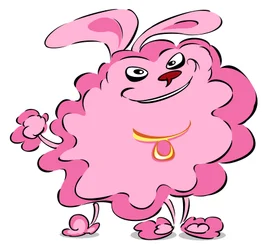 Pompom Poodle - Caricature