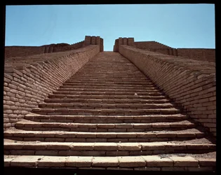 View of the Stairway of the Reconstructed Ziggurat